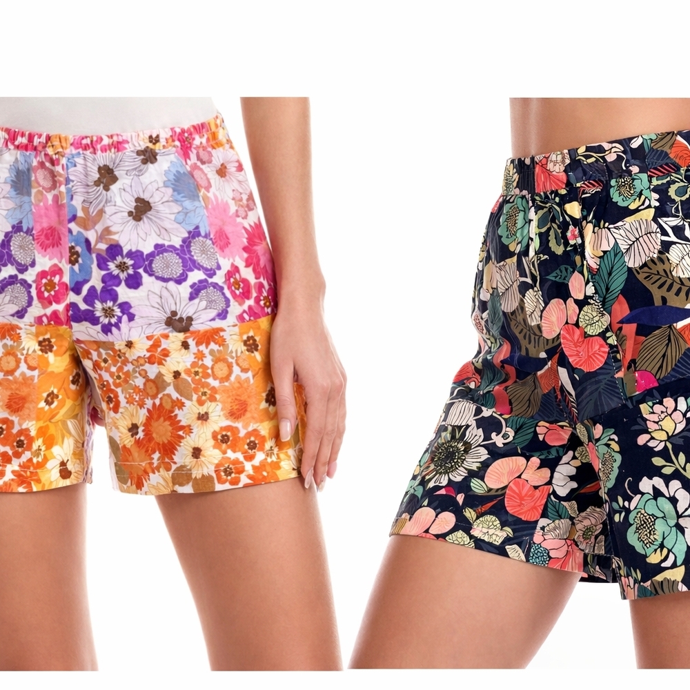 Johnny Was Bundle Shorts SZ M GUC Boho Chic